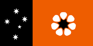 La bandera del territorio norte gráficos vectoriales